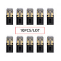 10pcs/lot Quick Connect Terminal Double Wire Plug Connector D2 Solderless Pluggable with Locking Buckle Compatible with Led Light Strip Connectors 2Pin 18-22AWG