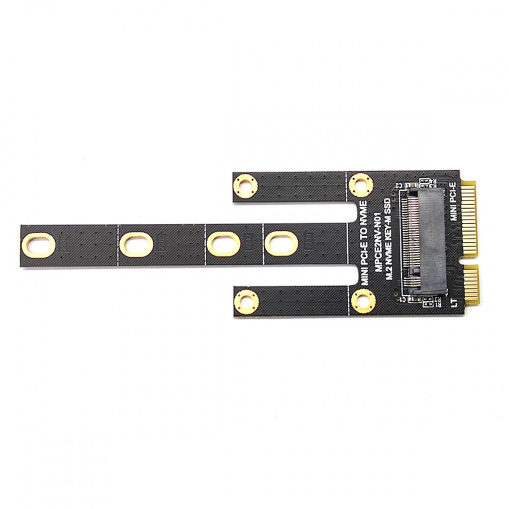 Mini PCI-E Riser Card to NVME M.2 NGFF Key-M NVME SSD Adapter Compatible with NAS Industrial Control Motherboard