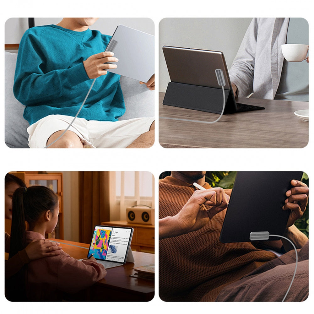 USB-C to Magnetic Charge Cable Compatible with iPad Pro 11 & 13 (M4 M5 2024-2025) 35W Fast Charging Smart Connector Alloy Wireless Charging 2-Meters
