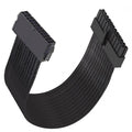 ATX3.0 24Pin Male to ATX 24pin Female Extension Power Cable Cord 30cm with Sleeve for Mainboard Motherboard Desktops PC Supply