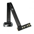 Right Angled Type 90 Degree M.2 NGFF NVMe M-Key to Up Angled PCI-E X1 X4 X8 X16 Socket Cable Graphics Card Extension Adapter PCI-Express for M2 2260 2280