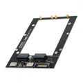 Dual SFF-8612 Oculink 4x Host to Dual Ruler 1U GEN-Z EDSFF 9.5mm 15mm 25mm Short SSD E1.S PCI-E with Heat Sink PM9A3 PM9D3 P5801X Carrier Adapter