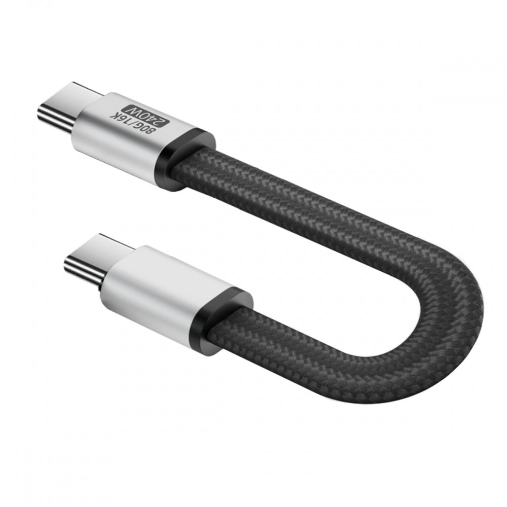 Magnetic Connector USB4.0 Gen4 80Gbps Flat Slim FPC Cable 18cm with 240W and 16K@30hz 8K 5K@60Hz Compatible with Thunderbolt3/4/5