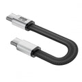 Magnetic Connector USB4.0 Gen4 80Gbps Flat Slim FPC Cable 18cm with 240W and 16K@30hz 8K 5K@60Hz Compatible with Thunderbolt3/4/5
