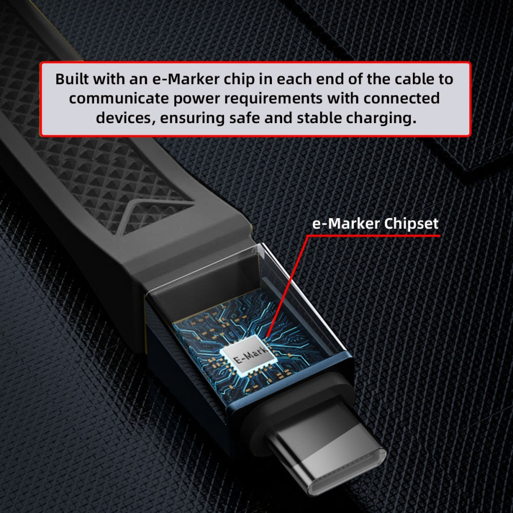 Magnetic Connector USB4.0 Gen4 80Gbps Flat Slim FPC Cable 18cm with 240W and 16K@30hz 8K 5K@60Hz Compatible with Thunderbolt3/4/5