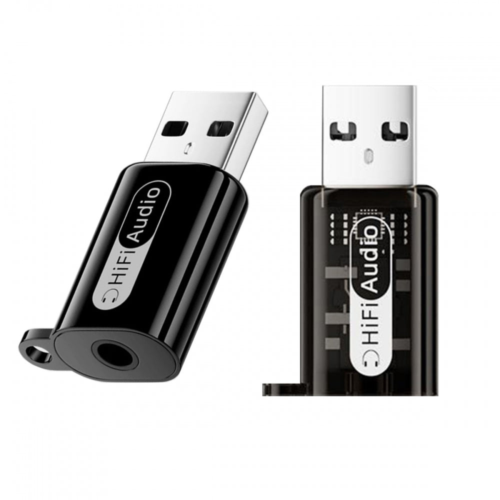 2pcs/lot Type-A Male USB2.0 to 3.5mm Female TRS TRRS Audio AUX & MIC Sound Card 24bit 96kHz Adapter Compatible with Laptop Desktop