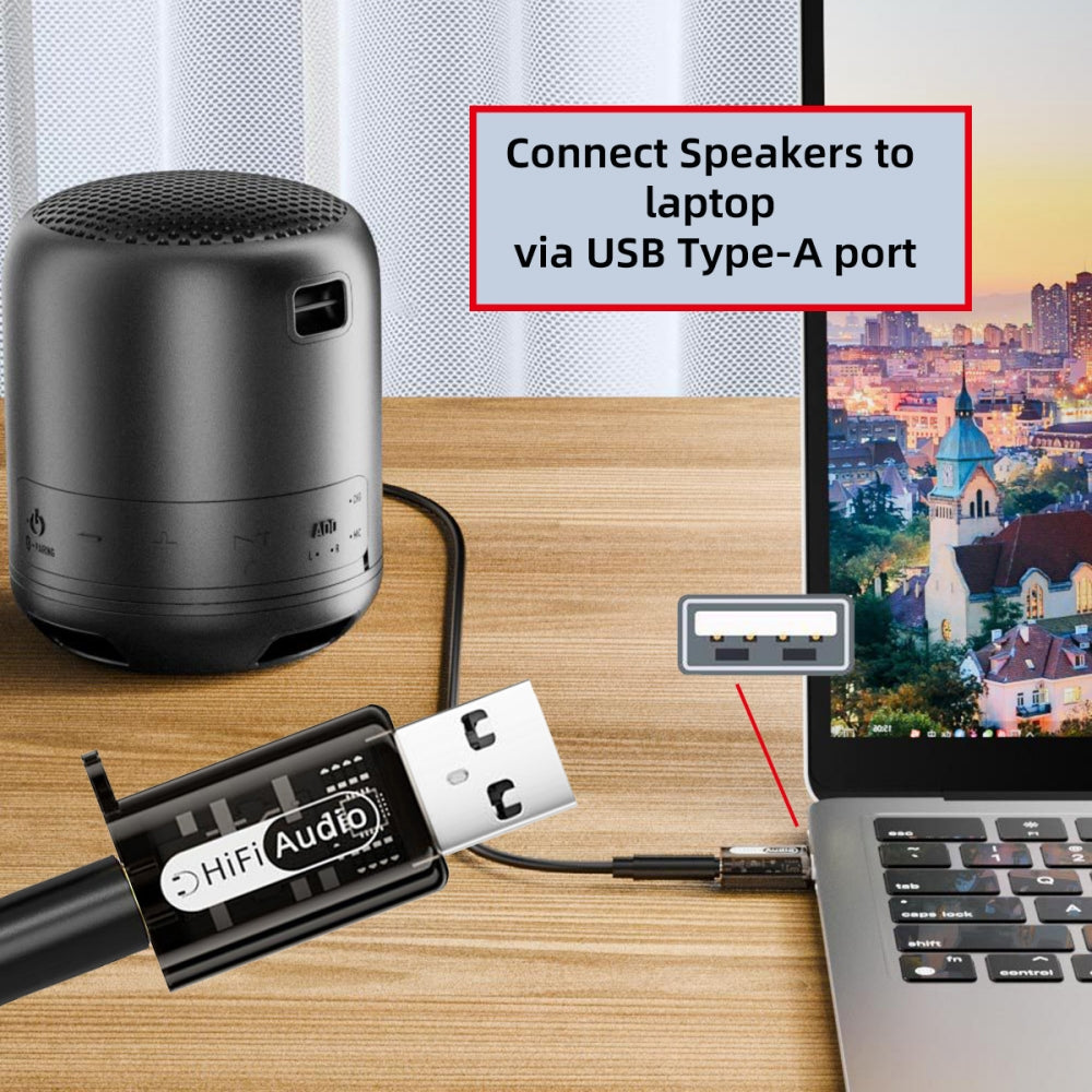 2pcs/lot Type-A Male USB2.0 to 3.5mm Female TRS TRRS Audio AUX & MIC Sound Card 24bit 96kHz Adapter Compatible with Laptop Desktop