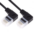 Ultra Slim Cat6 Ethernet Cable RJ45 Right to Right Angled UTP Network Cable Patch Cord 90 Degree Cat6a Lan for Laptop Router TV BOX