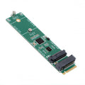NGFF NVME M-Key Riser Card to Dual Ports 2242 2280 NGFF Key-B B+M SSD Adapter PCIE Packet Switch Compatible with NAS Industrial Control Motherboard