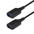 USB 3.0 Type-A Female to Type-A Female Extension Cable Data 10Gbps for Laptop Computer Disk SSD Camera