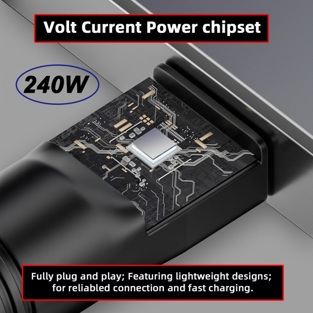 240W Power Rectangle Jack Thinkpad X1 Input to Flow Z13 14 16 Air Rectangle Plug Charge Adapter Compatible with ROG Laptop
