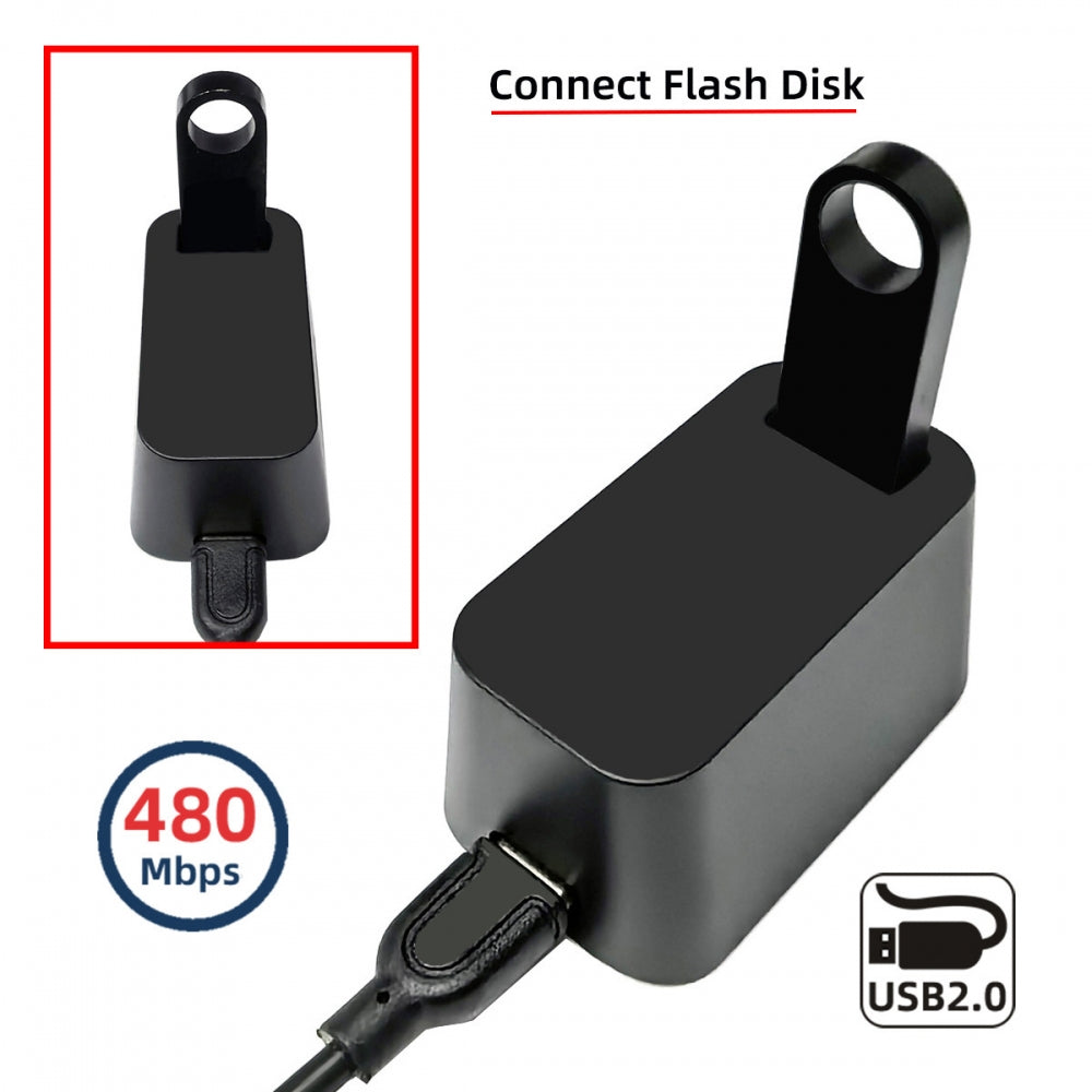 Type-C USB-C Female Host to USB2.0 Type-A Female Device Vertical Adapter 480Mbps Data for Dongle Cradle SteamVR Receiver Base Extension Dock Station Docking