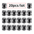 20pcs/lot Hydration Tube Clips Water Bladder Hose for Hydration Pack Bladder Drinking Strap Outdoor Backpack Cable Clamp Hose Camping and Hiking Accessories