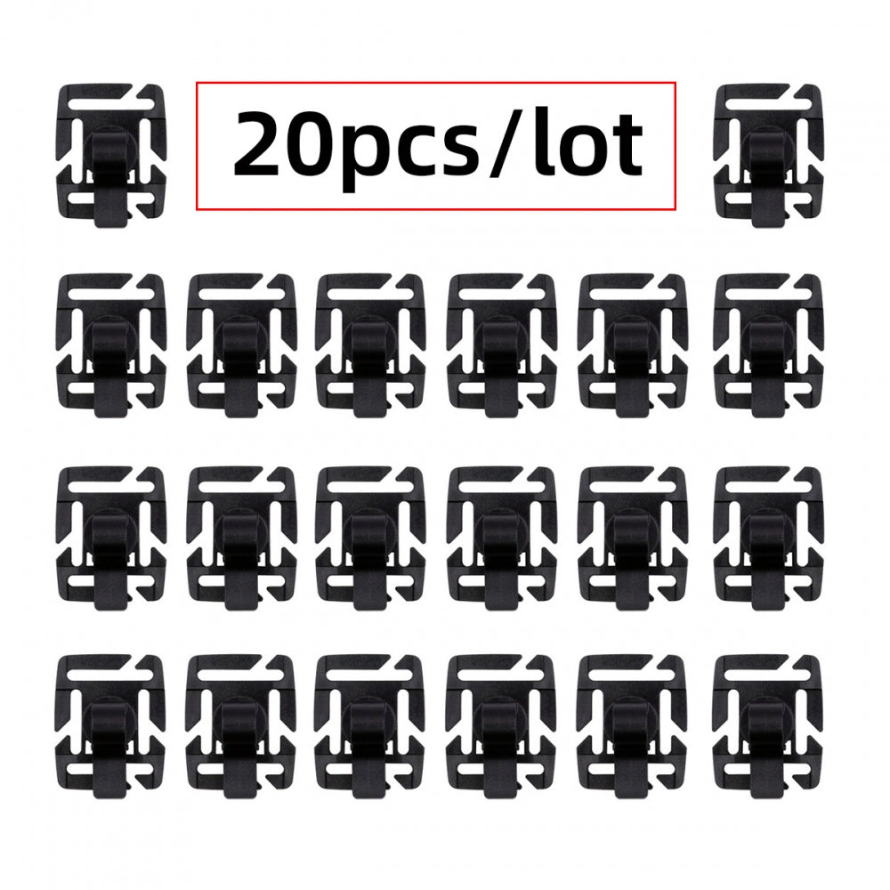 20pcs/lot Hydration Tube Clips Water Bladder Hose for Hydration Pack Bladder Drinking Strap Outdoor Backpack Cable Clamp Hose Camping and Hiking Accessories