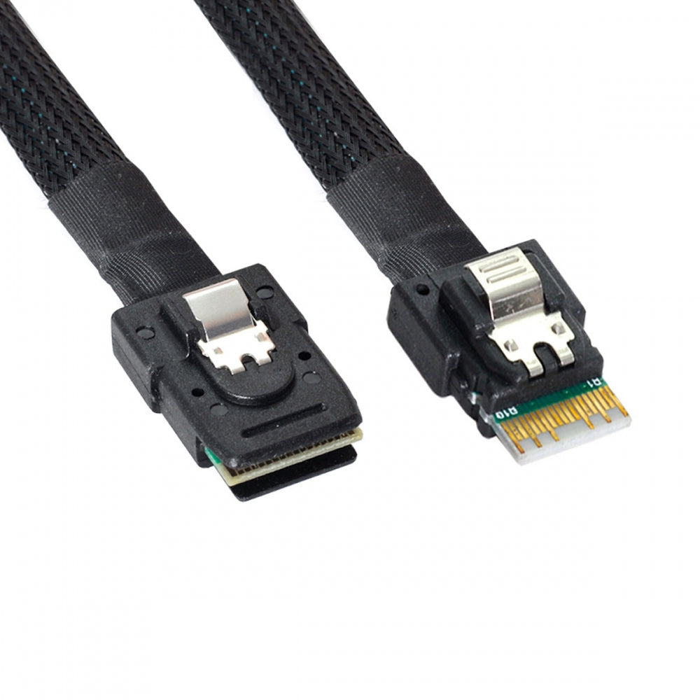 Internal Mini SAS SFF-8087 to Slimline SAS SFF-8654 Data Hard Disk Raid Cable for Server Data Center 50cm